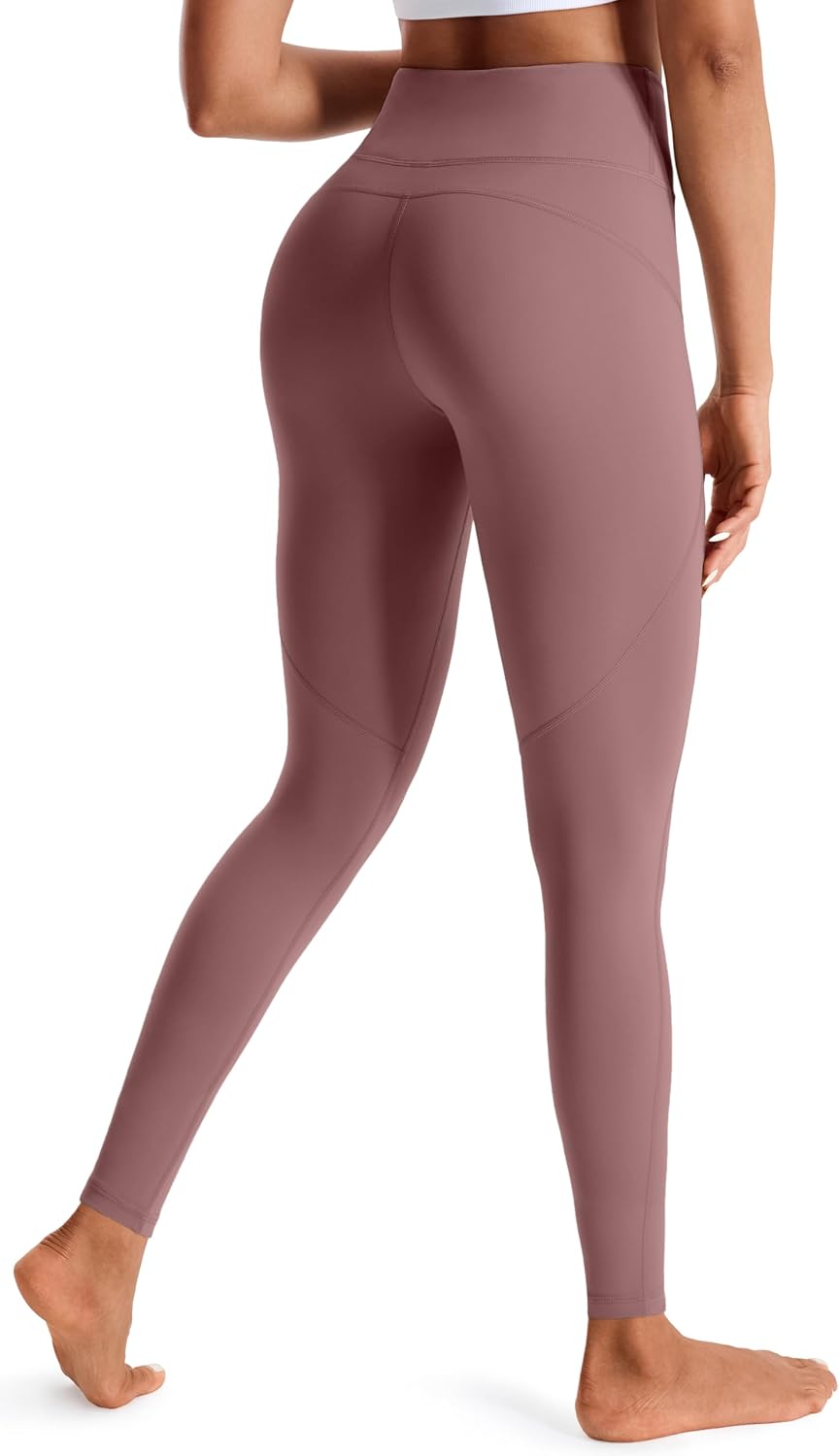 Detalle de JOYSPELS figurformende Damen-Sporthose mit Pfirsich-Design, blickdichte Leggings mit Taschen