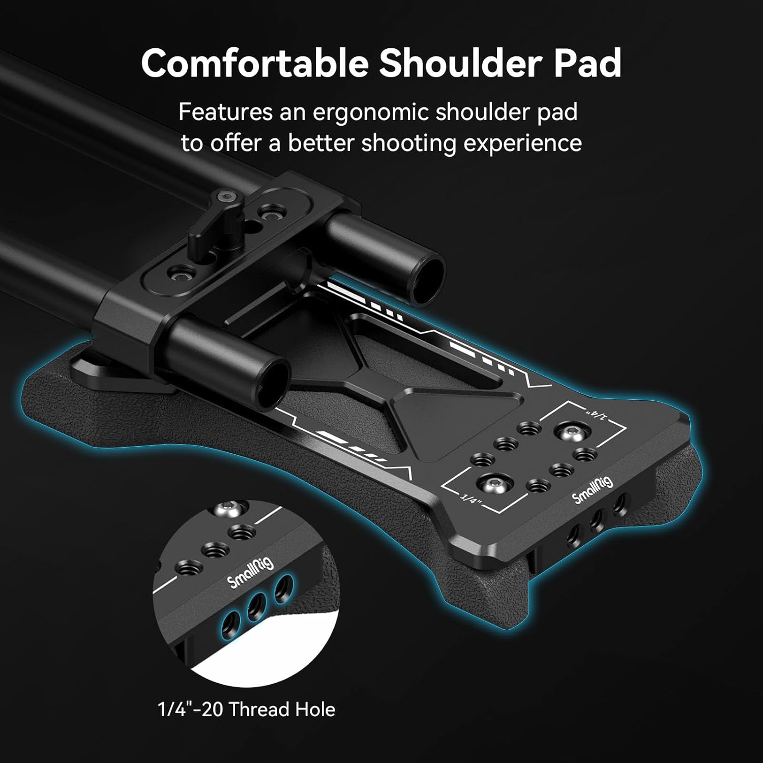 Thumbnail 4 de SMALLRIG 2896C 40cm Shoulder Rig
