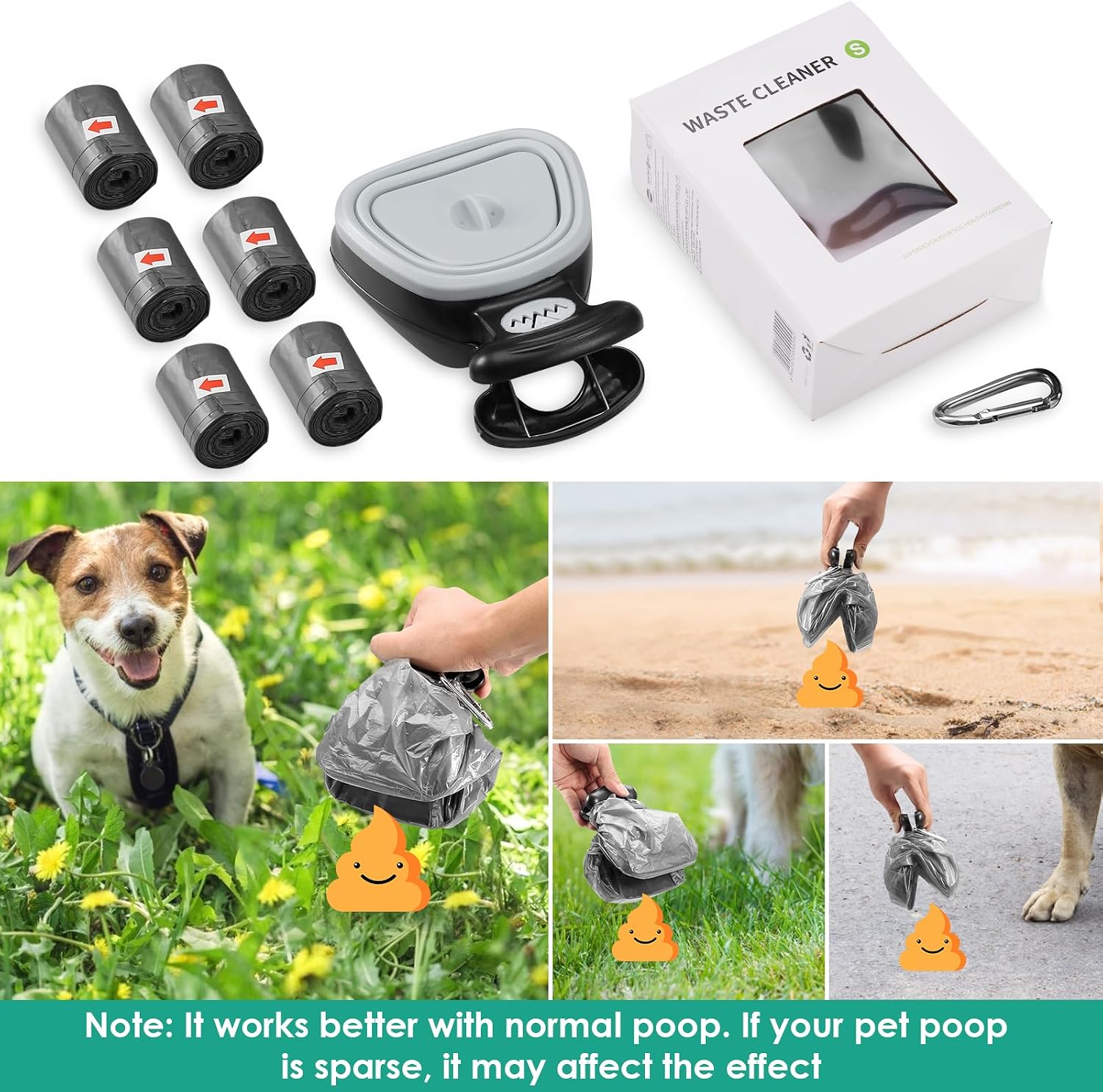 Thumbnail 6 de ORIA Dog Poop Scooper Portable with 6 Bags
