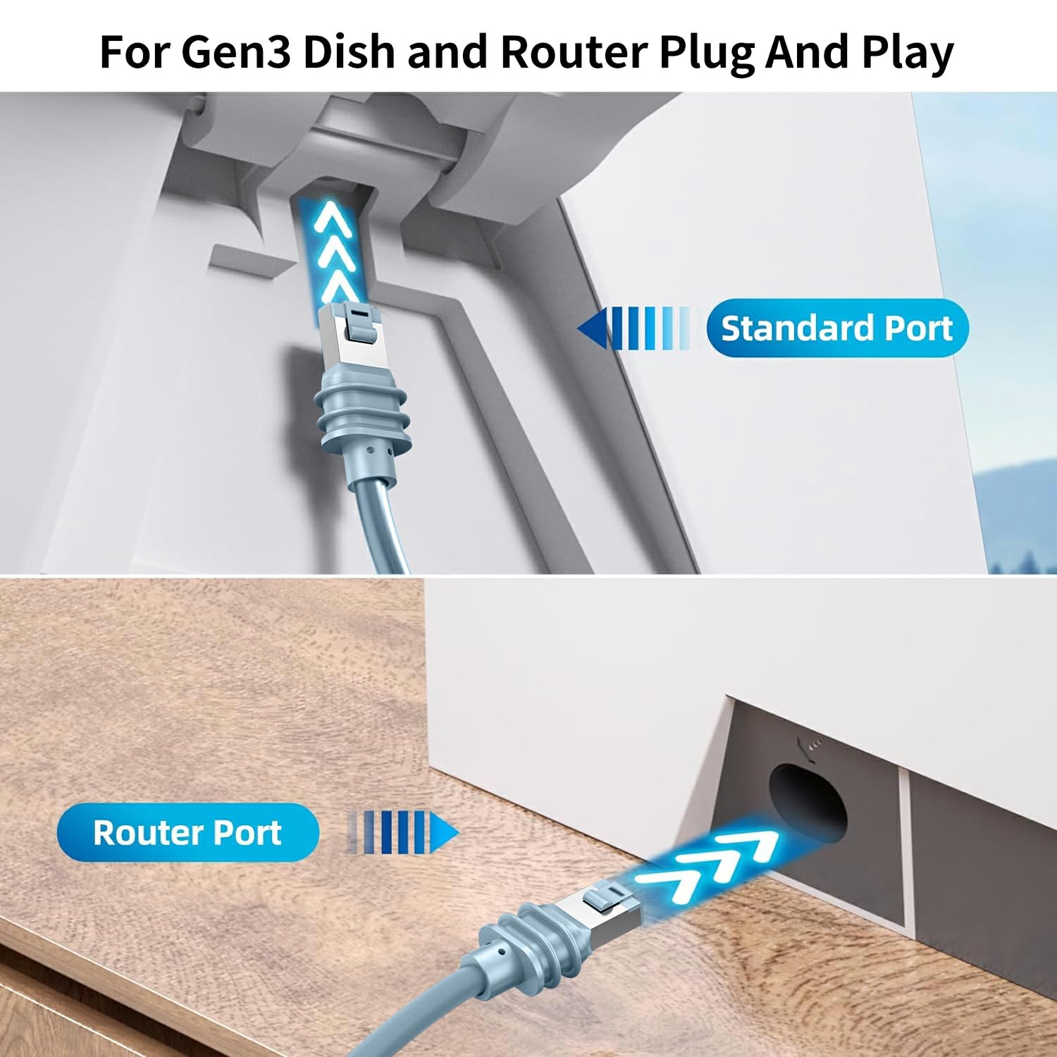 Thumbnail 3 de XGMATT Starlink Gen 3 35 m Kabel 📡