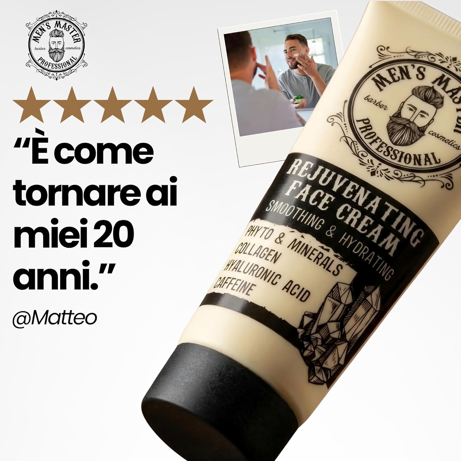 Detalle de Men's Master Crema Idratante e Rigenerante per Uomo – 75 ml