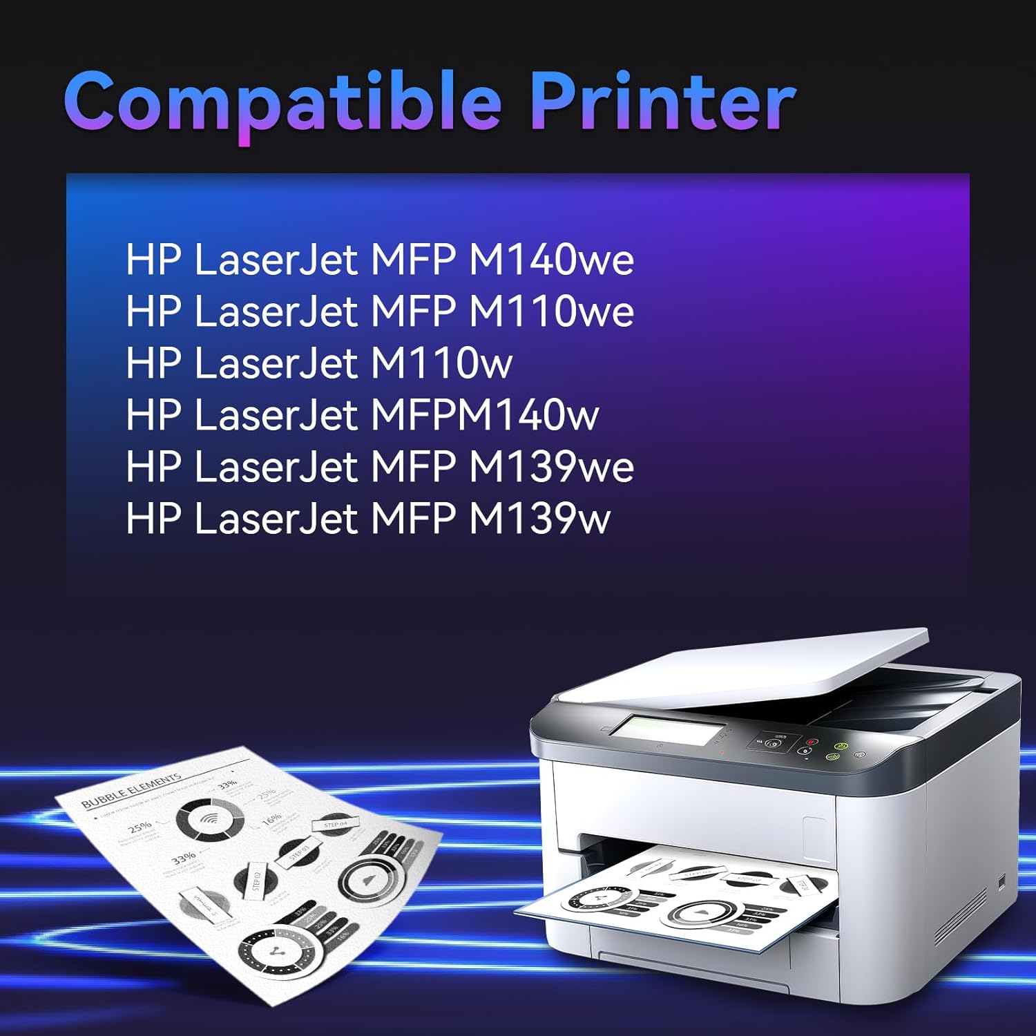 Thumbnail 2 de ZIPRINT 142A Toner für HP LaserJet MFP (1 Schwarz) 🖨️