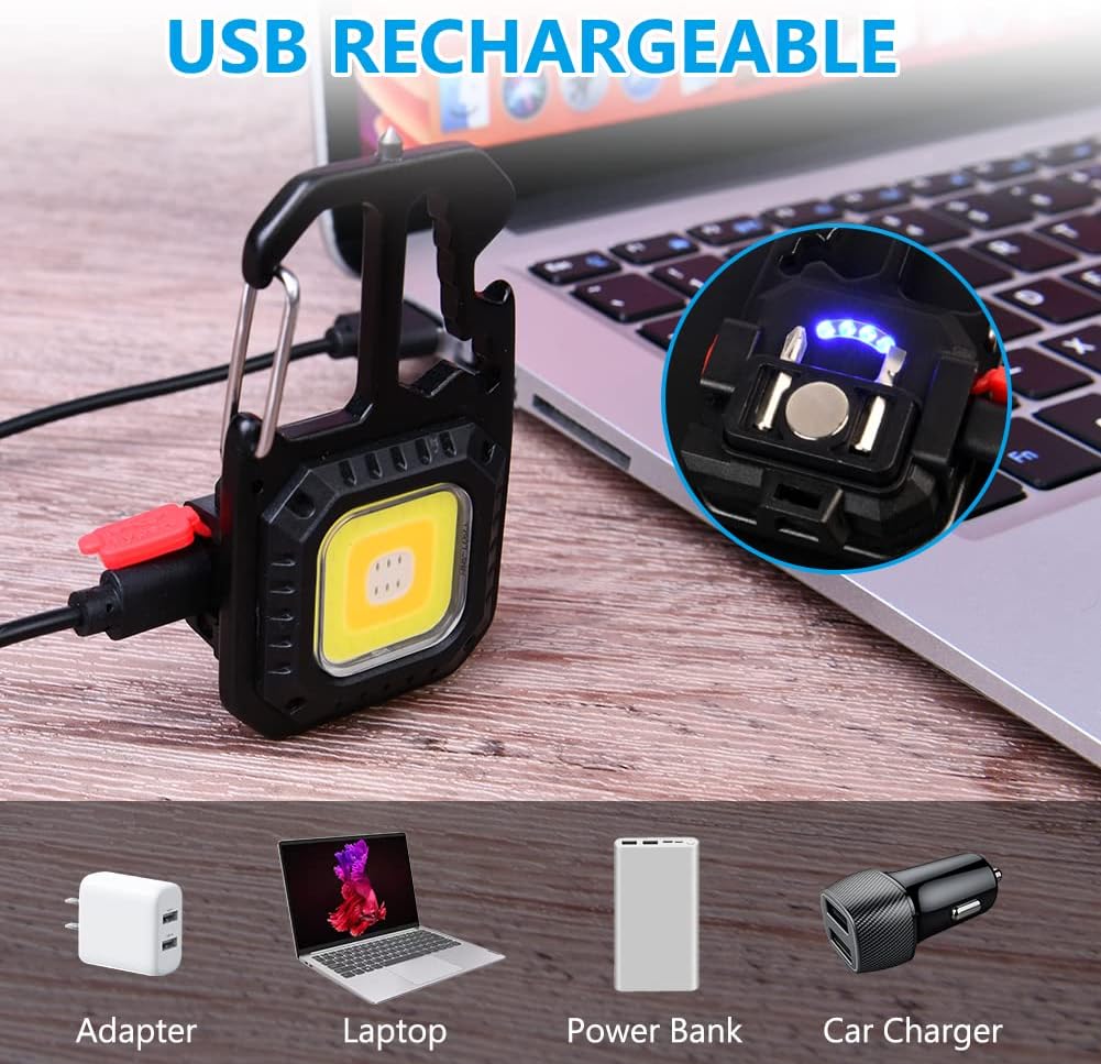 Thumbnail 4 de URAQT Mini LED Arbeitsleuchte mit COB, 7 Modi, 800 Lumen und Magnetfuß (USB-C)