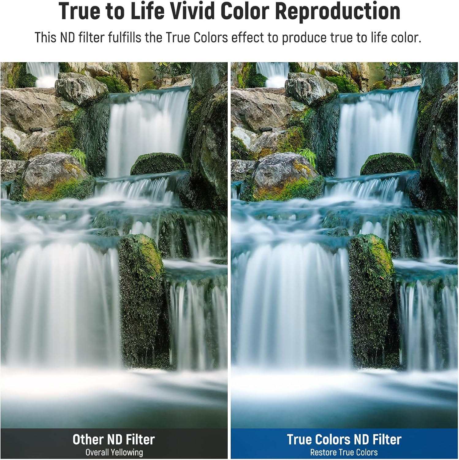 Detalle 2 de NEEWER 58mm True Colors ND2–ND400 variabeler ND Filter