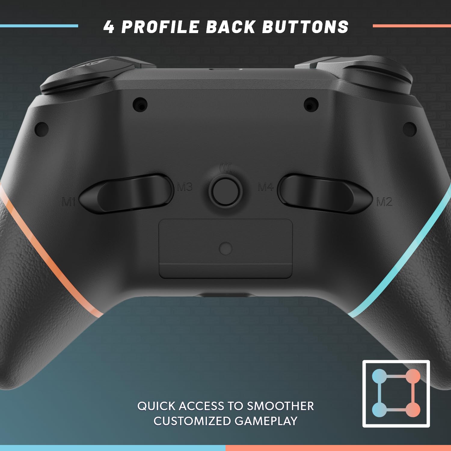 Detalle 1 de Hyperkin Armor3 M07467-BUOR NuChamp Pro Wireless Controller, 4 Remappable Back Buttons