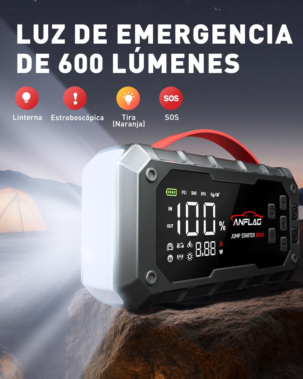 Thumbnail 4 de ANFLAG 8000A Arrancador 26800mAh 160PSI