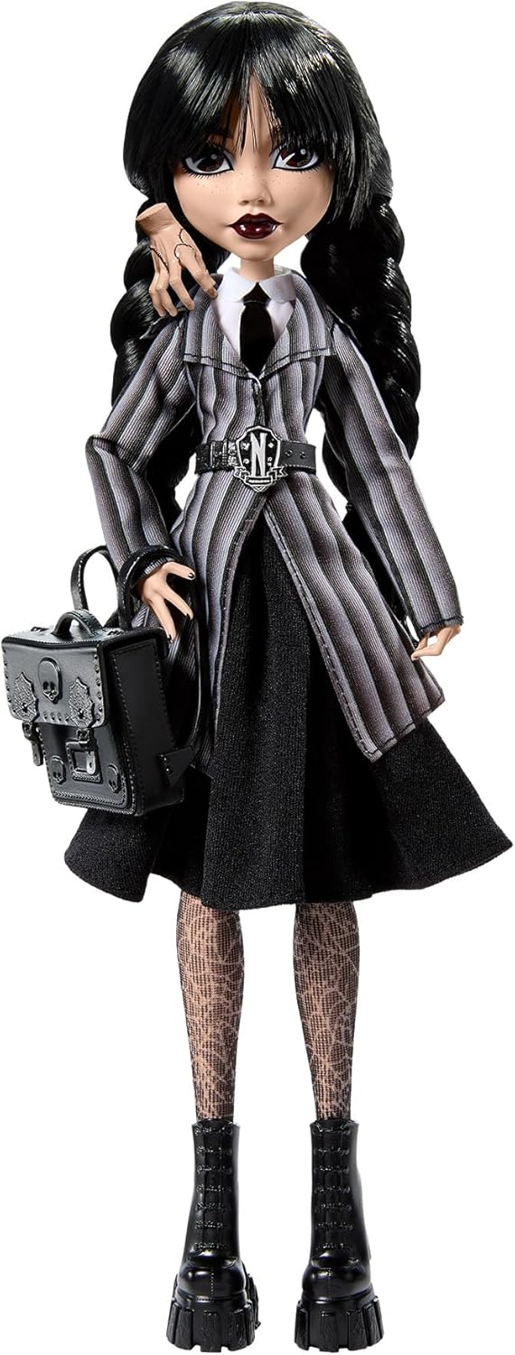 Thumbnail 1 de Monster High Mercredi Addams en Uniforme Nevermore – Poupée à collectionner HXJ04