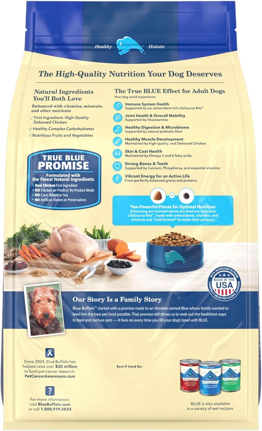 Detalle 2 de Blue Buffalo Life Protection Formula Chicken Adult Dry Dog Food, 5 lb