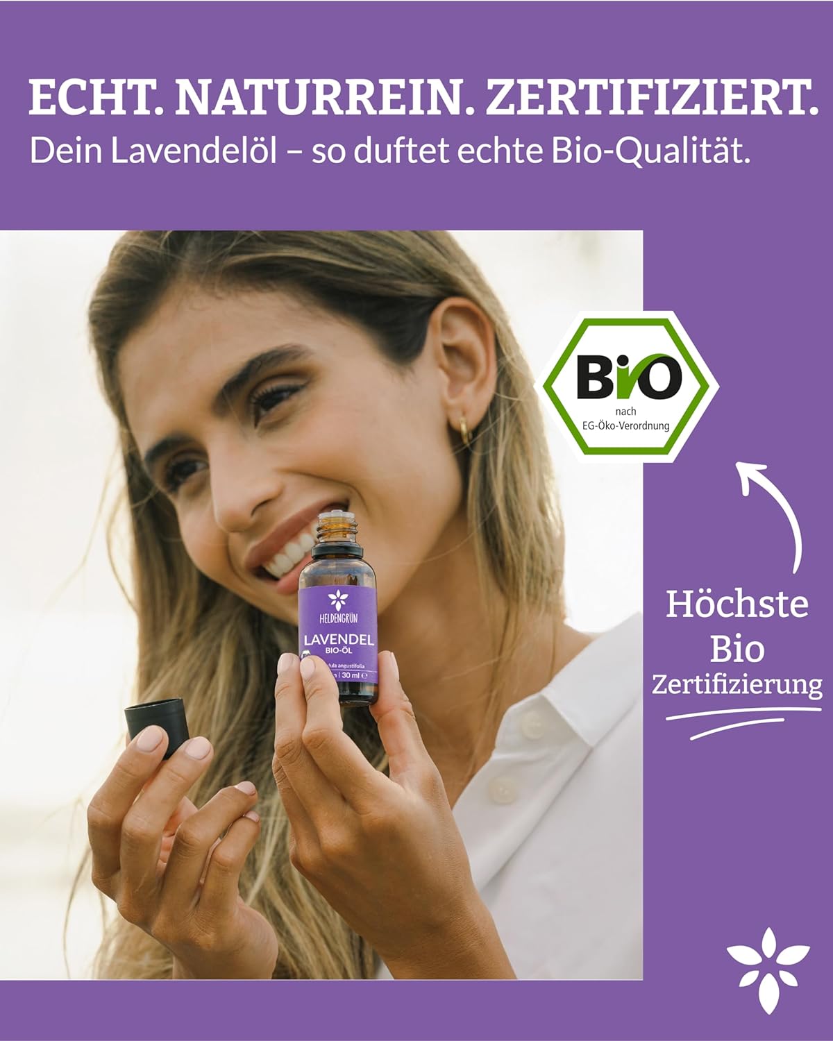 Thumbnail 1 de Heldengrün BIO Lavendelöl aus Echtem Lavendel