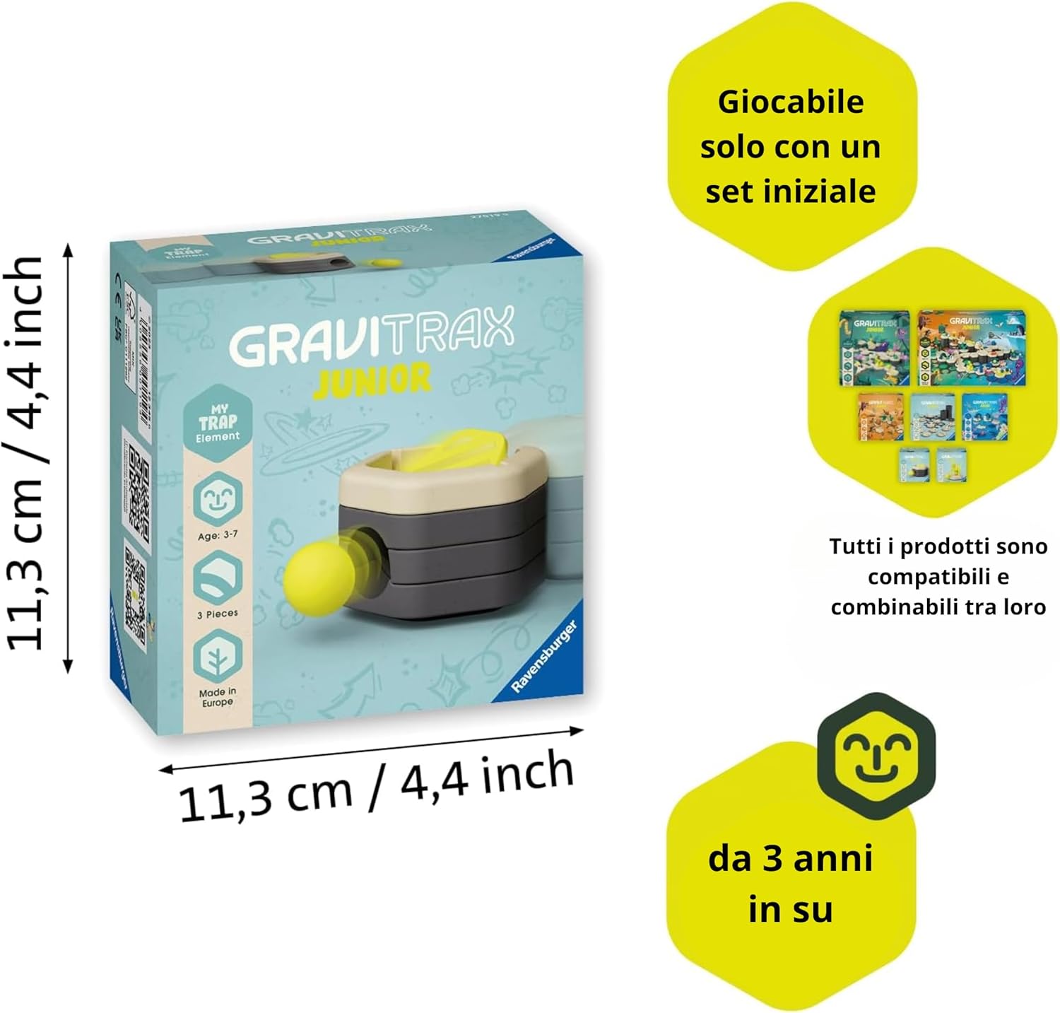 Detalle de Ravensburger Gravitrax Junior Trap 3 pezzi