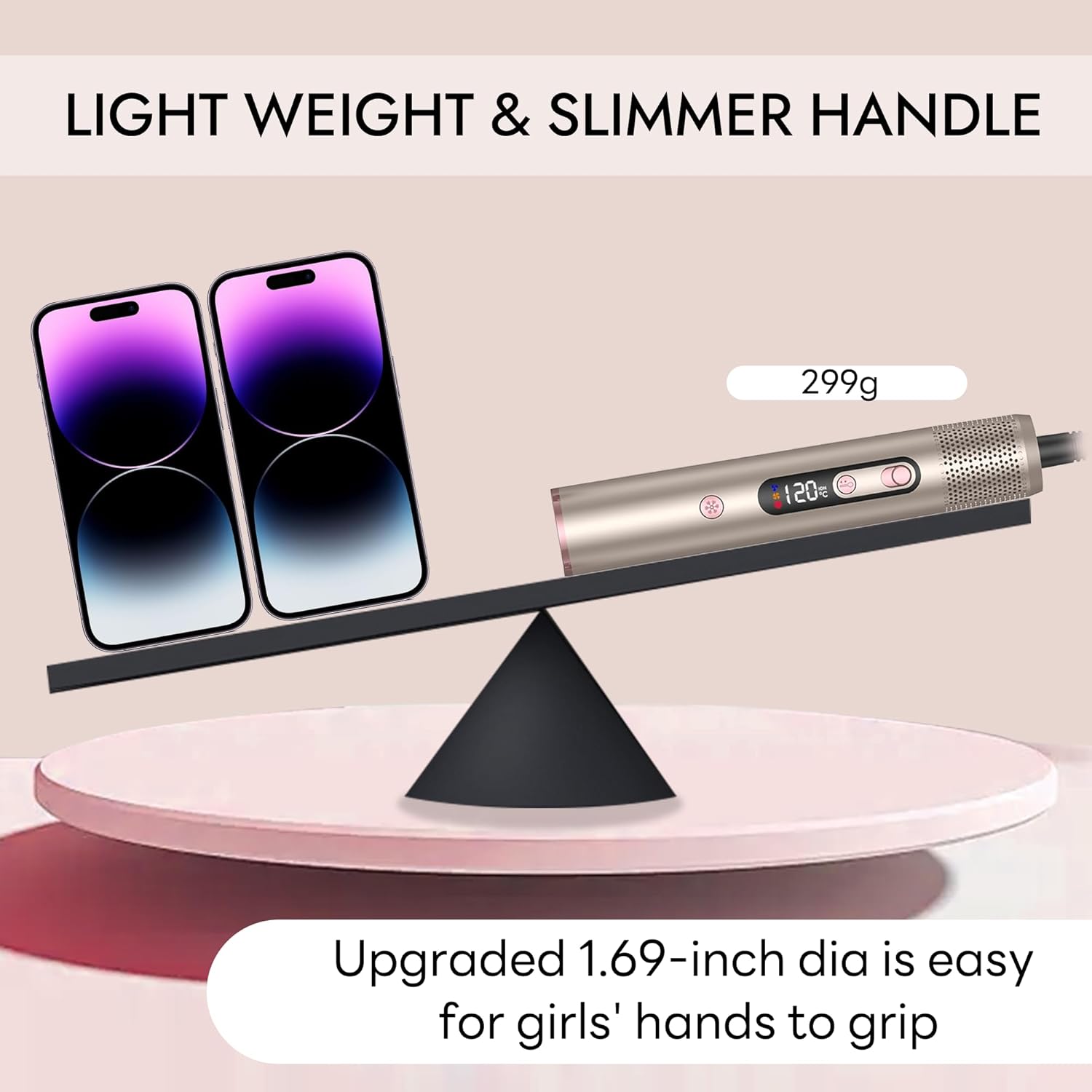 Thumbnail 5 de JINYAWA Brosse soufflante 6 en 1 chauffante (110 000 RPM) à technologie ionique, 4 températures et air froid