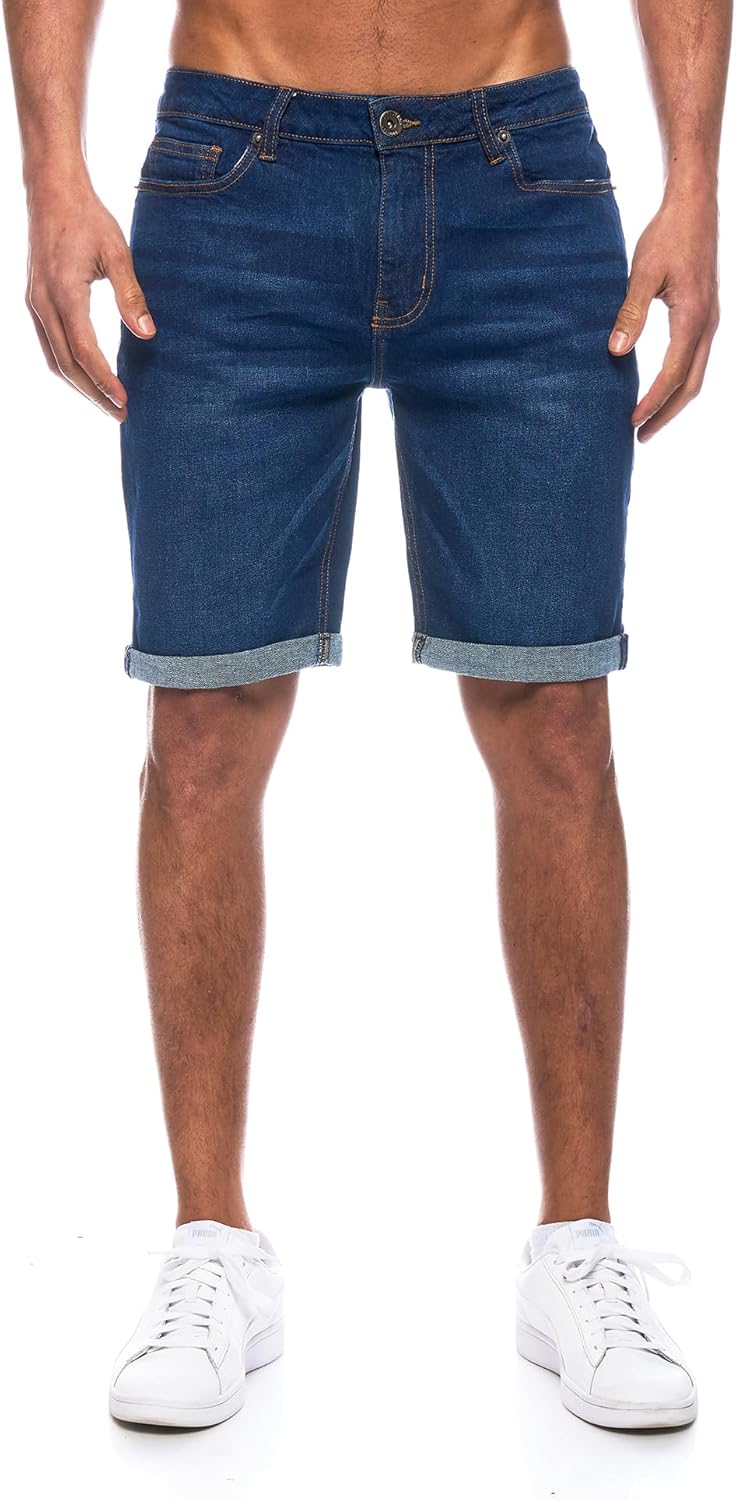 Thumbnail 1 de JEEL Herren Jeans-Shorts Slim-Fit (5-Pocket-Style) „Basic Washed“ mit Stretch