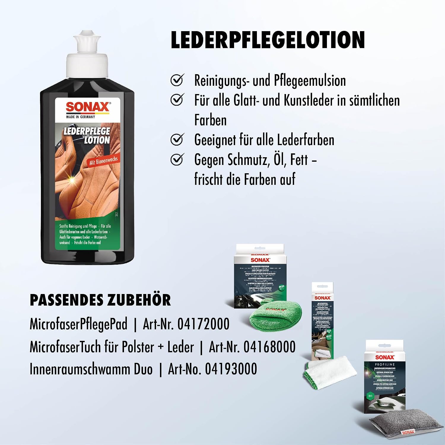 Thumbnail 2 de SONAX LederPflegeLotion 250 ml Lederpflege