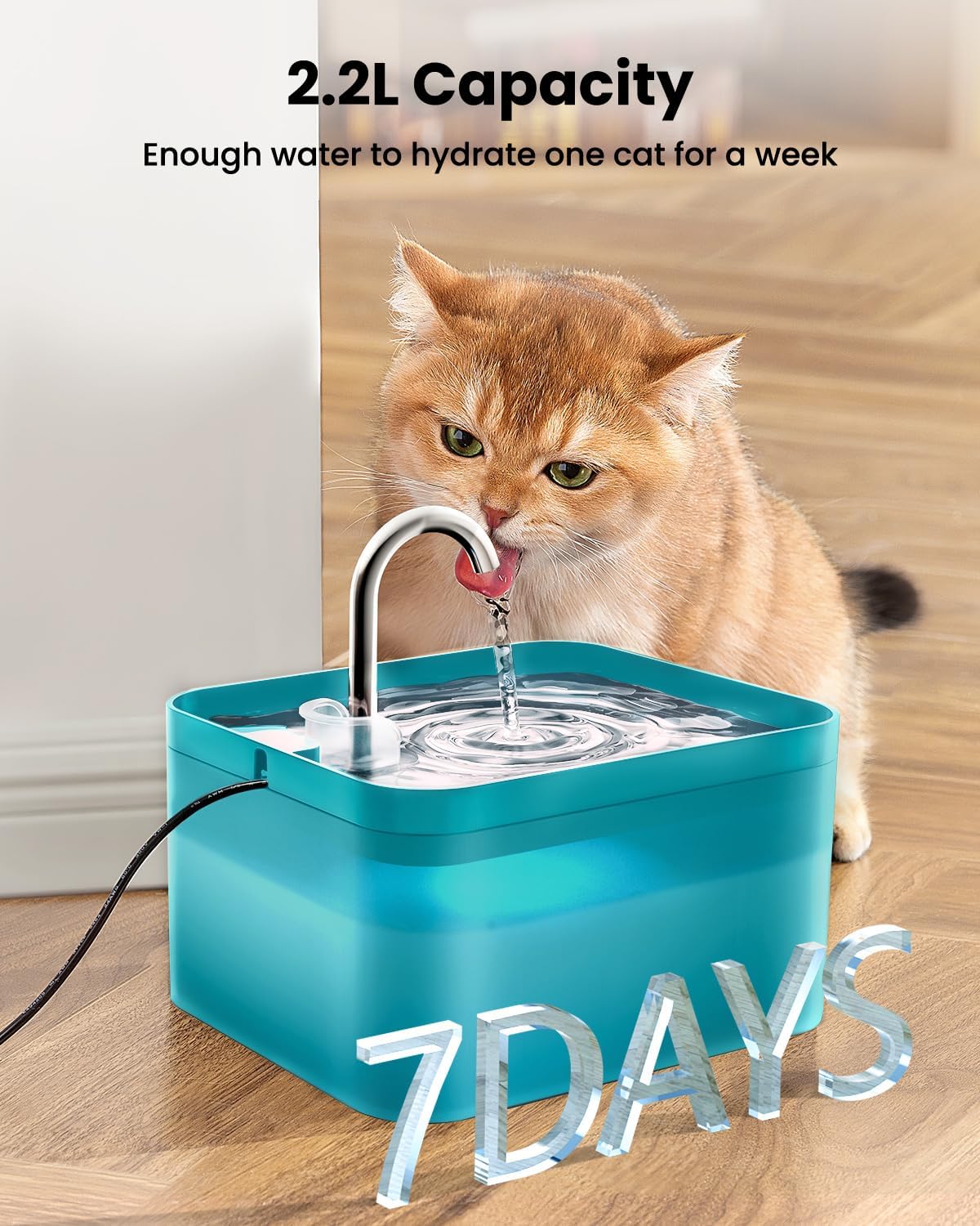 Detalle 2 de PawPoll Katzenbrunnen 2,2L 🐾