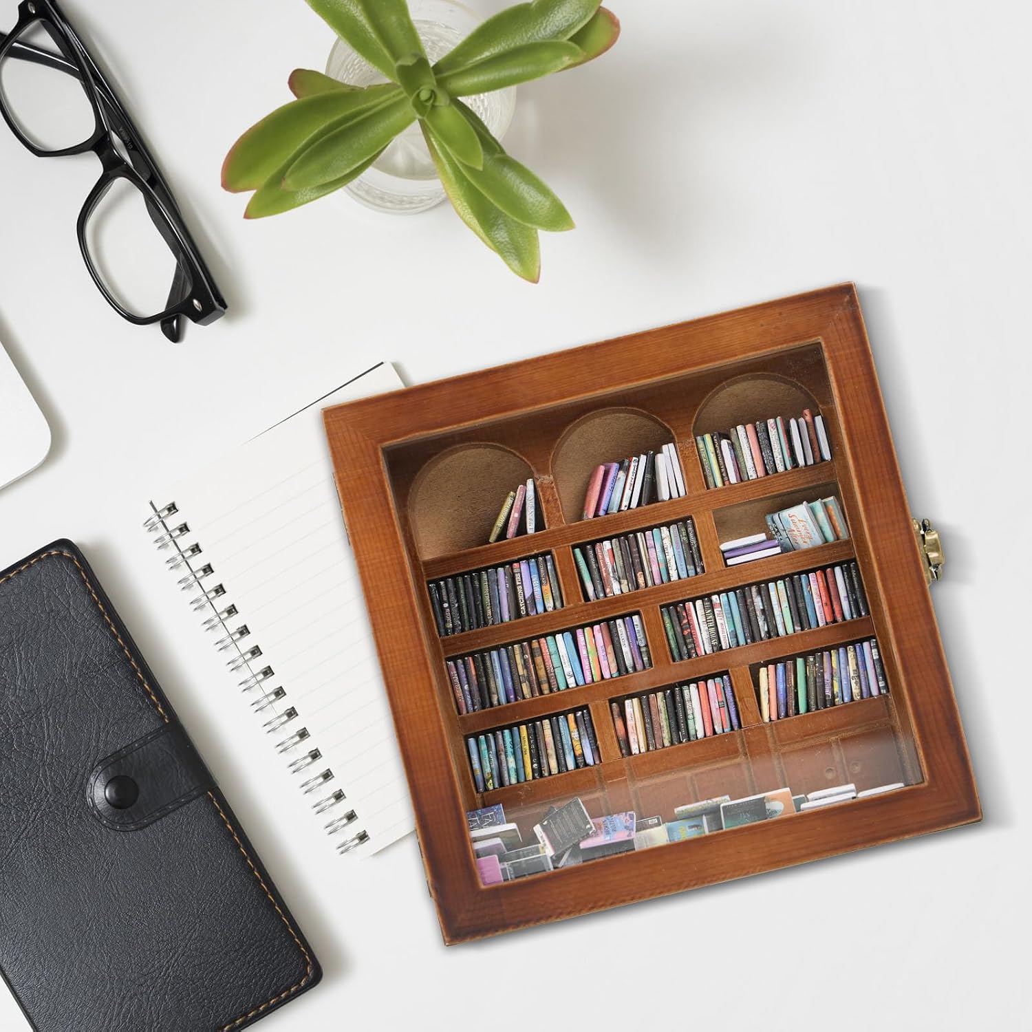 Thumbnail 5 de WifePro Anxiety Bookshelf Mini 7.75" Walnut