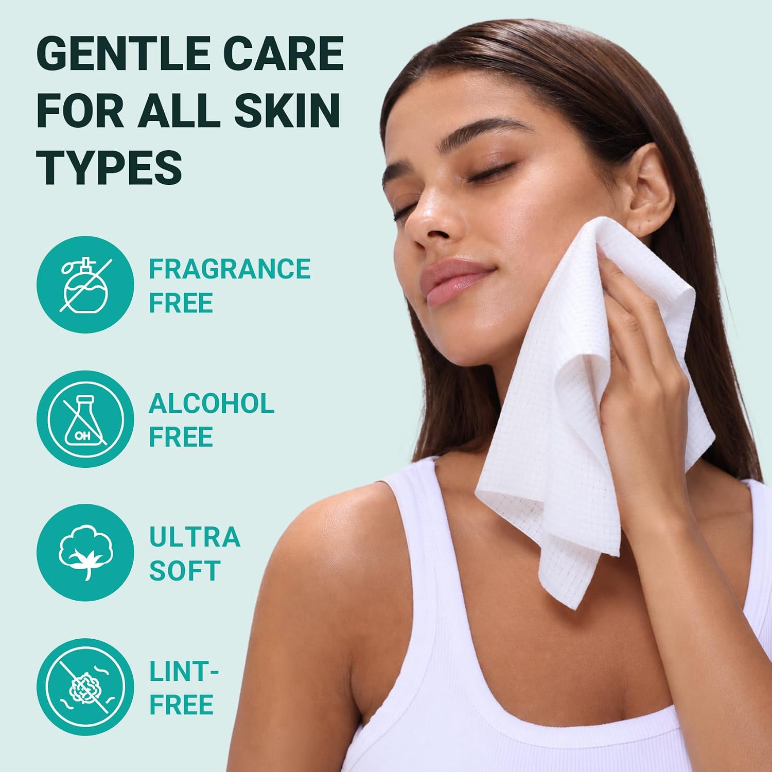 Detalle de Disposable Face Towels, 200 Count
