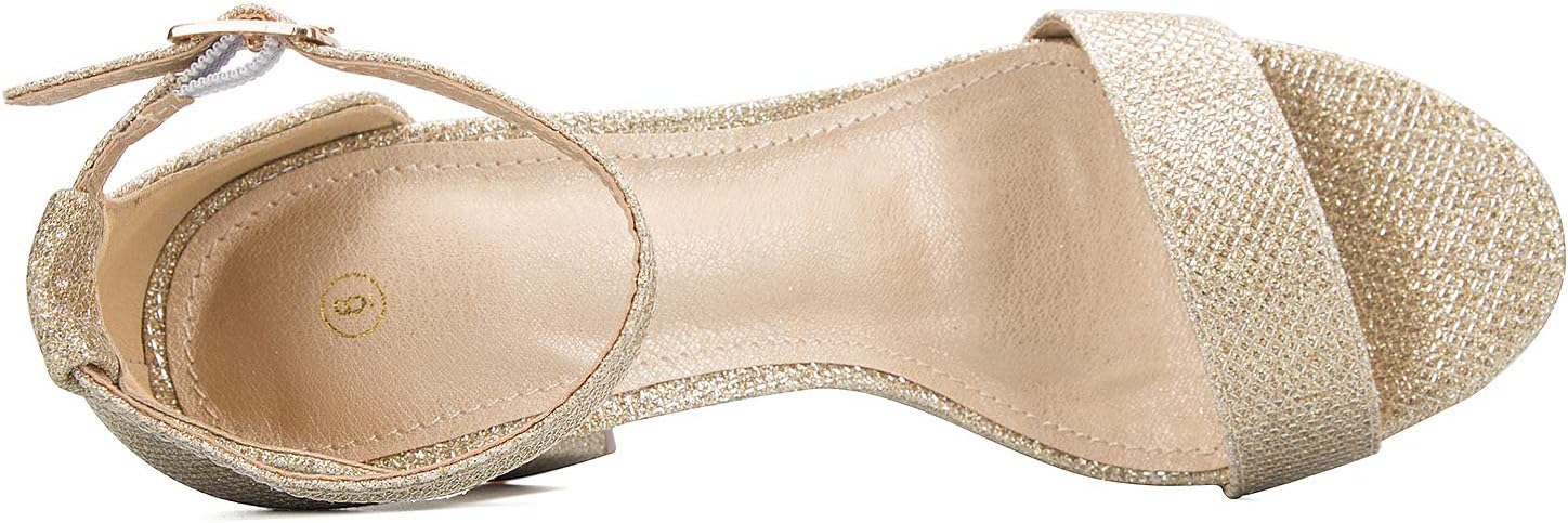 Detalle de COASIS 3.5-Inch Chunky Block Heel Sandals for Women with Ankle Strap