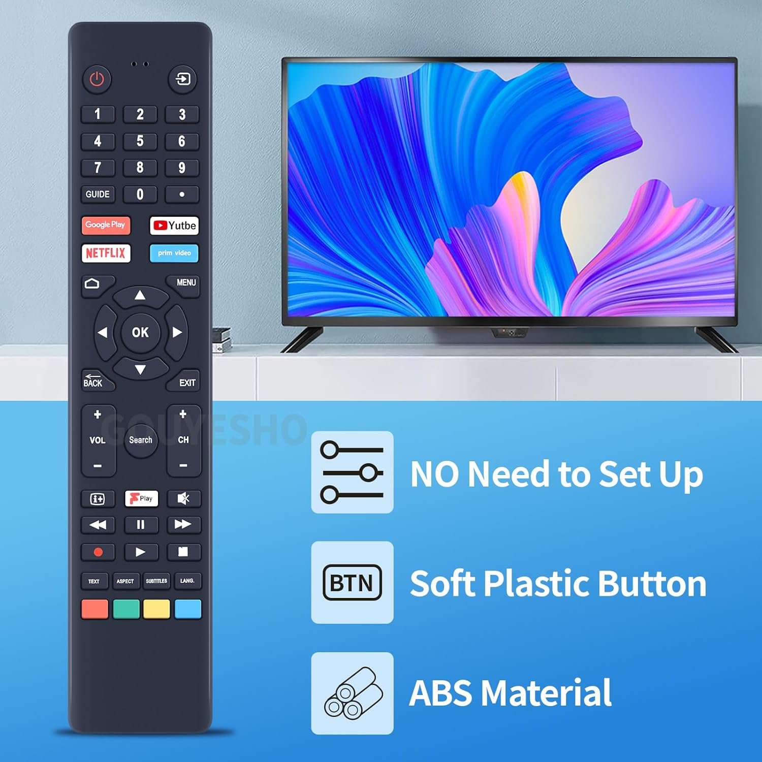 Thumbnail 2 de RM-C3250/RMC3250 Replacement Remote Control for JVC Smart TVs (No voice function)