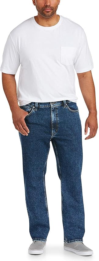 Thumbnail 6 de Amazon Essentials Pantalón Vaquero Elástico de Ajuste Recto para Hombre, Lavado Índigo 30W/32L