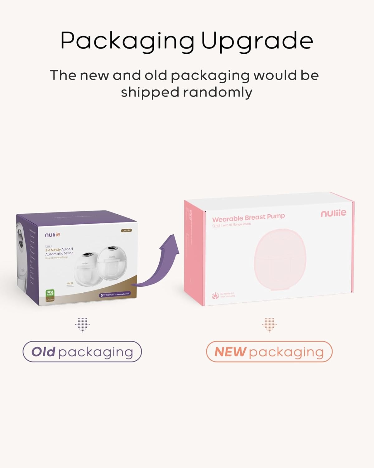 Thumbnail 4 de Nuliie Electric Breast Pump Hands-Free S32 (wearable, 4 modes, 9 suction levels) with 24mm flange