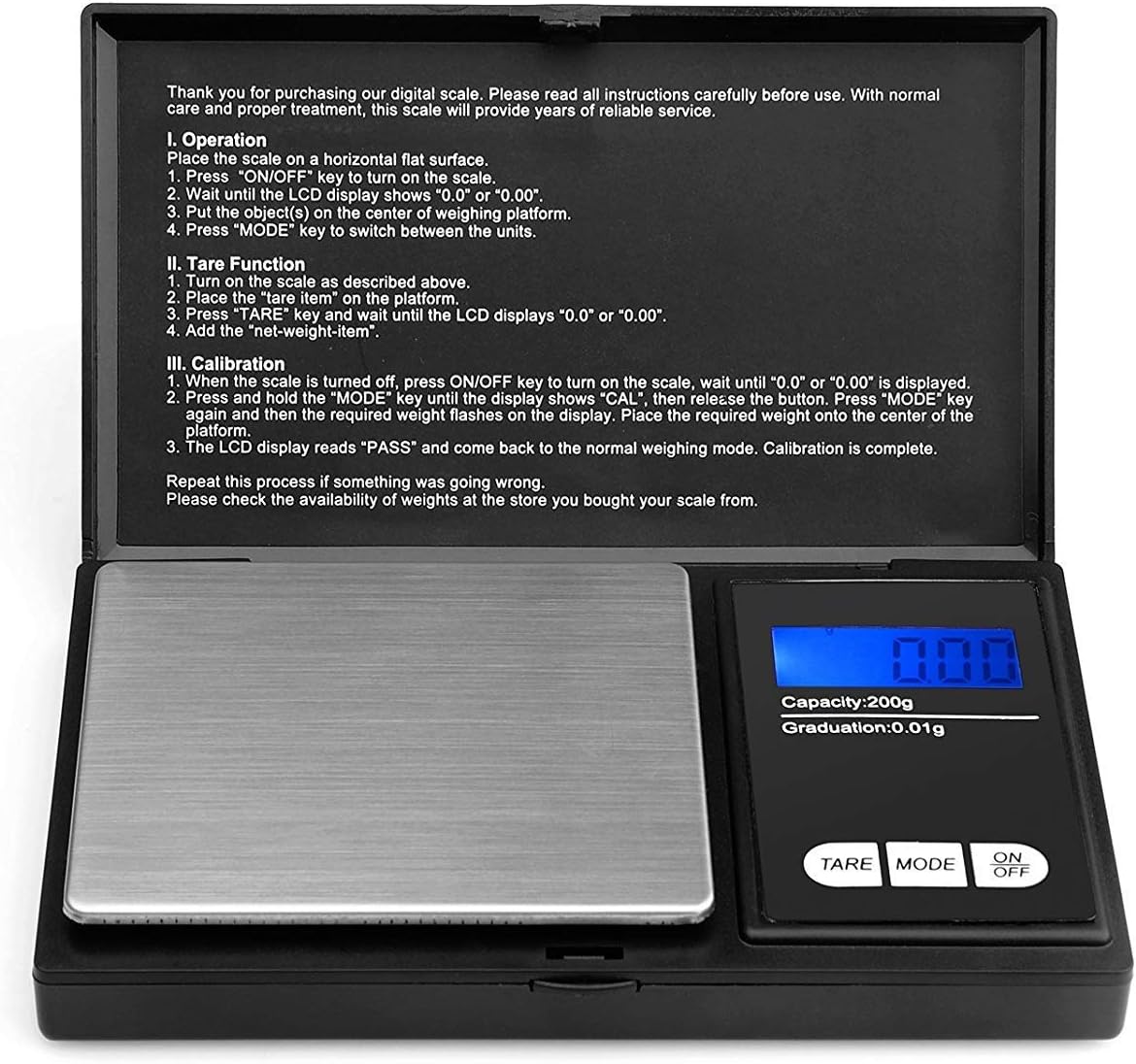 Detalle de Ascher Taschenwaage 200g 0,01g