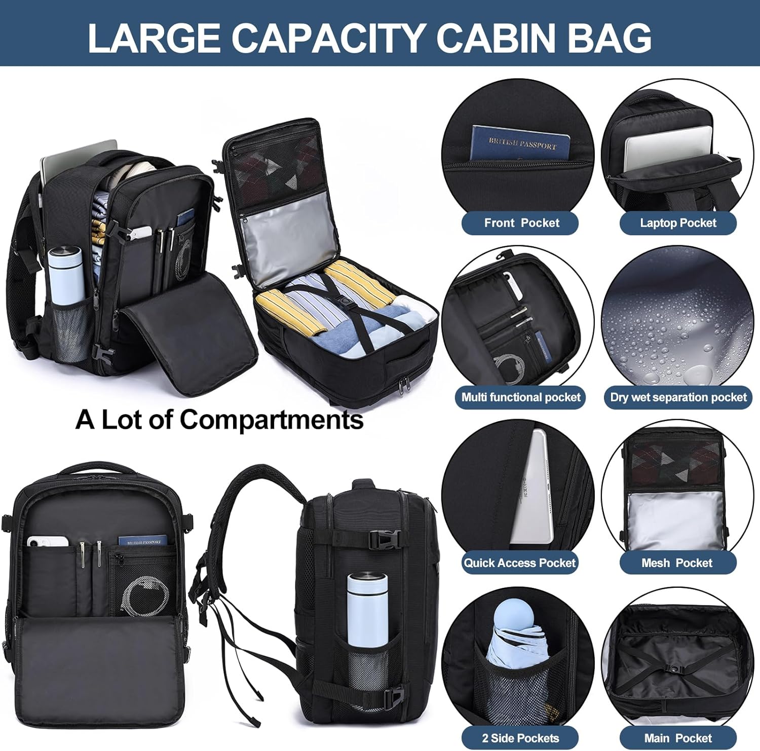 Detalle 2 de LIGSAN cabin bag 40x30x20, 24L
