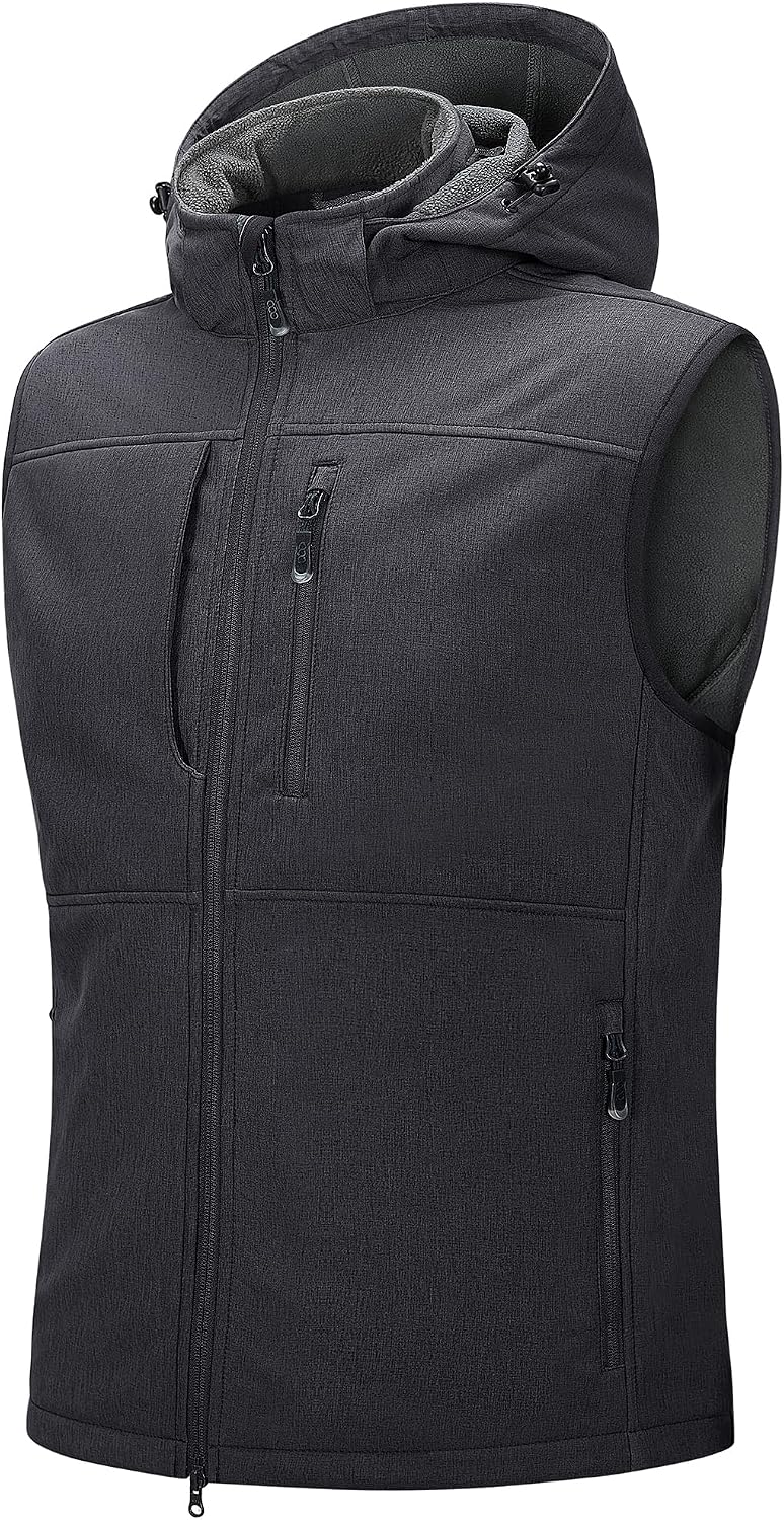 33,000ft Weste Herren Outdoor Softshell Jacke mit Kapuze