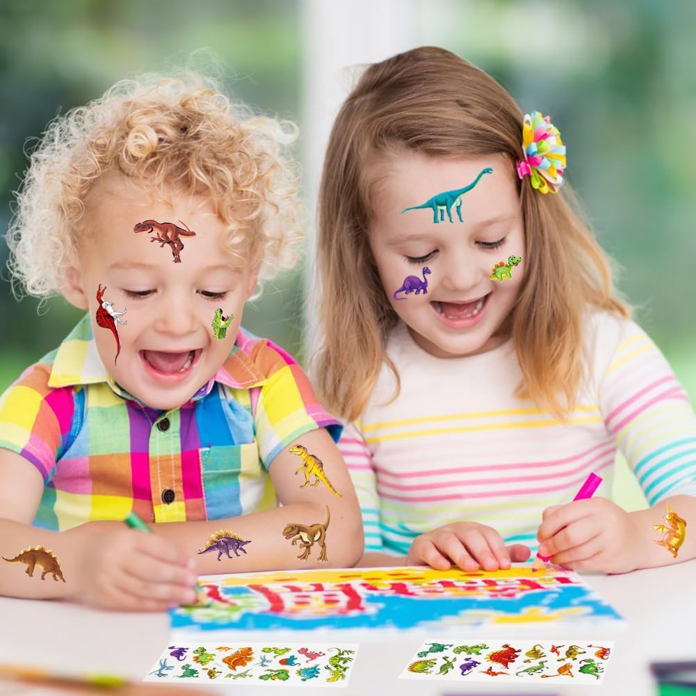 Detalle de Vicloon 3D Stickers for Kids (12pcs) – Puffy Dinosaur Rewards for Primary School, Crafts & Notebooks