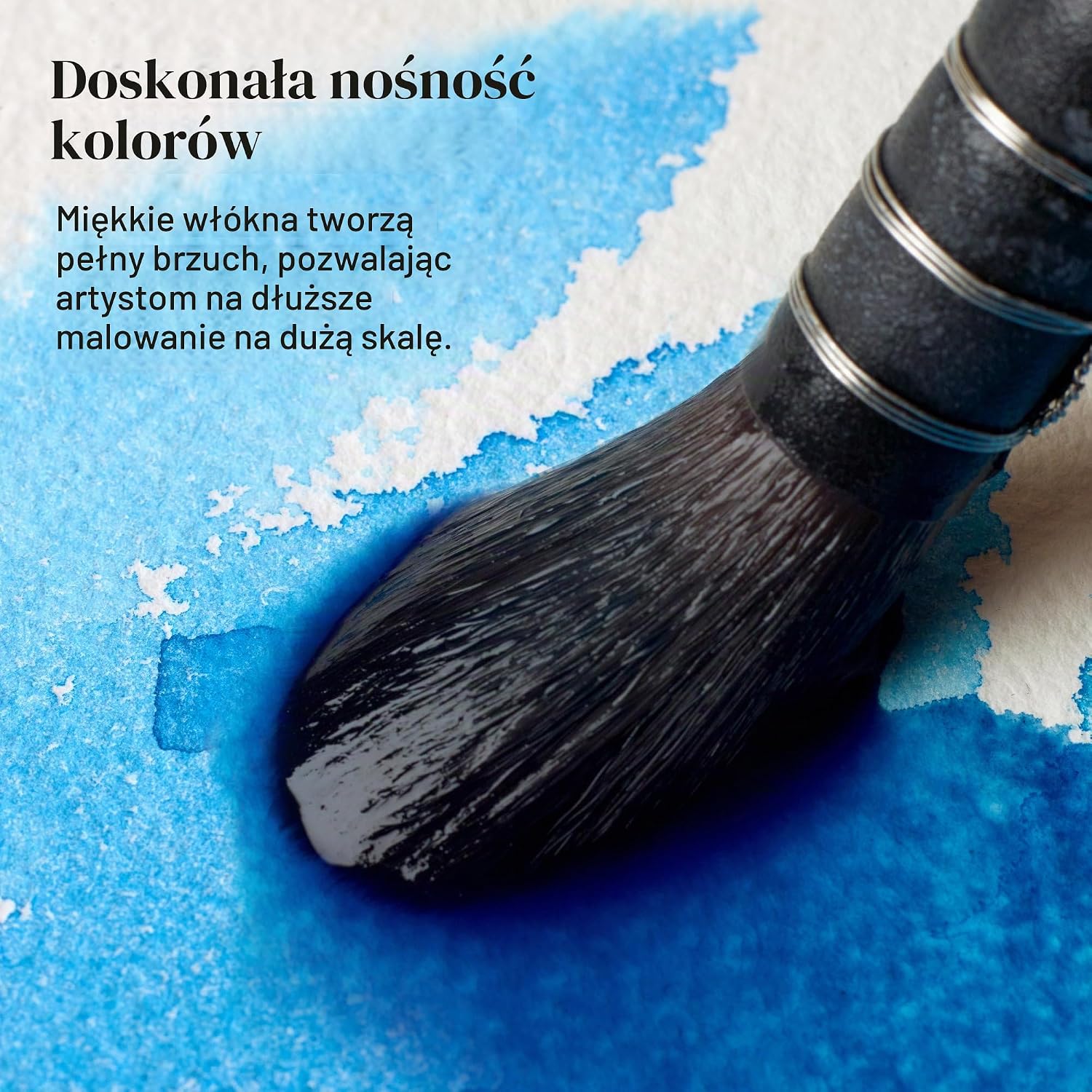 Detalle de Winsor & Newton 5011508 Wiewiórka nr 8 – syntetyczny pędzel akwarelowy