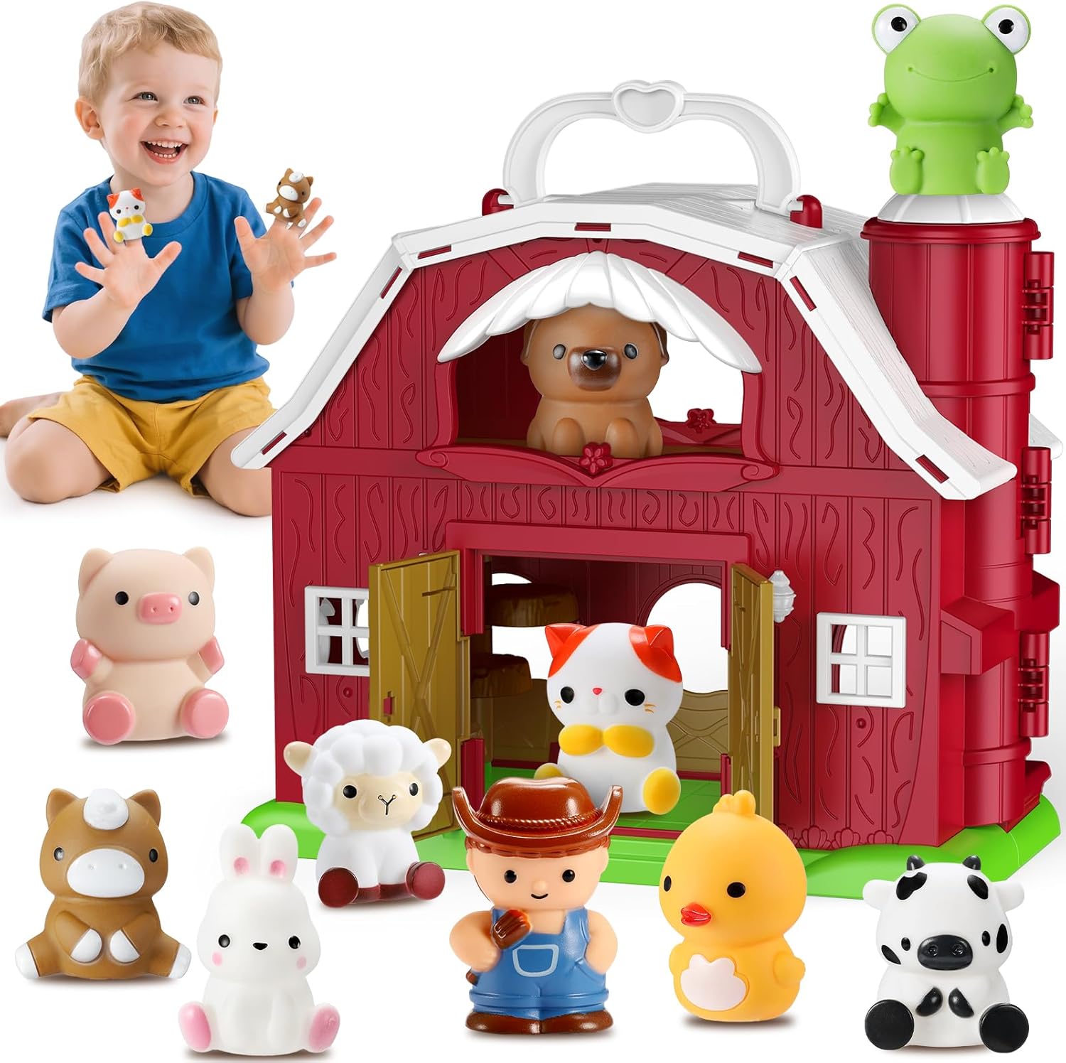 Detalle de HappyKidsClub Montessori Farm Toy 24x11x21cm