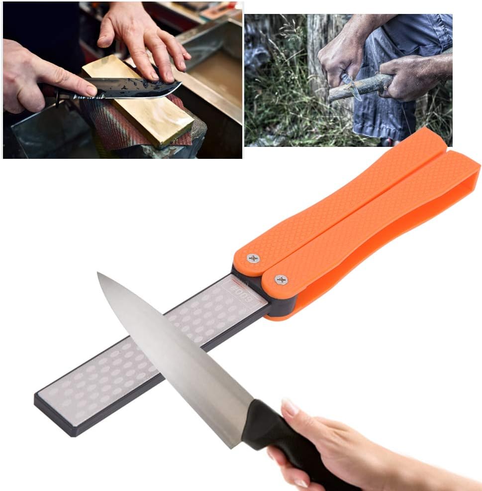 Thumbnail 6 de TOPINCN Double-Sided Foldable Pocket Sharpener for Knives and Garden Tools
