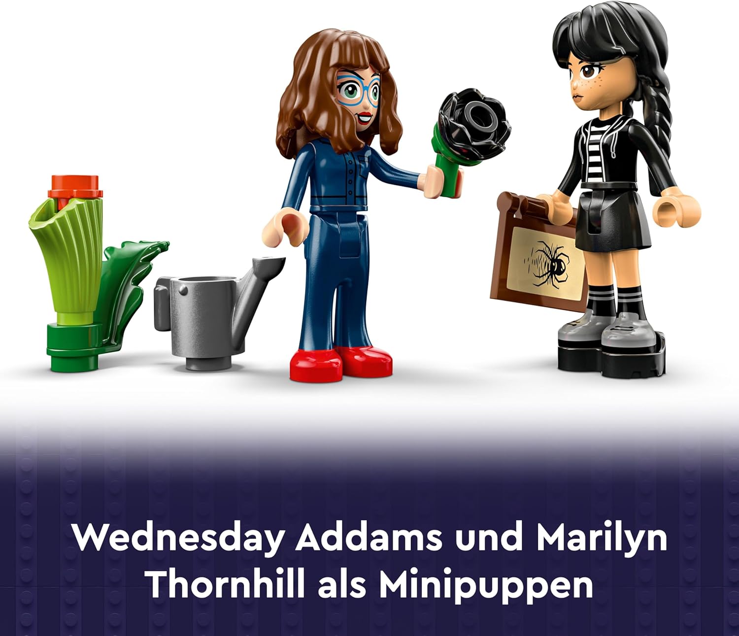 Detalle de LEGO Wednesday Schwarze Dahlie 76784 – Detektiv-Set zum Bauen und Ausstellen