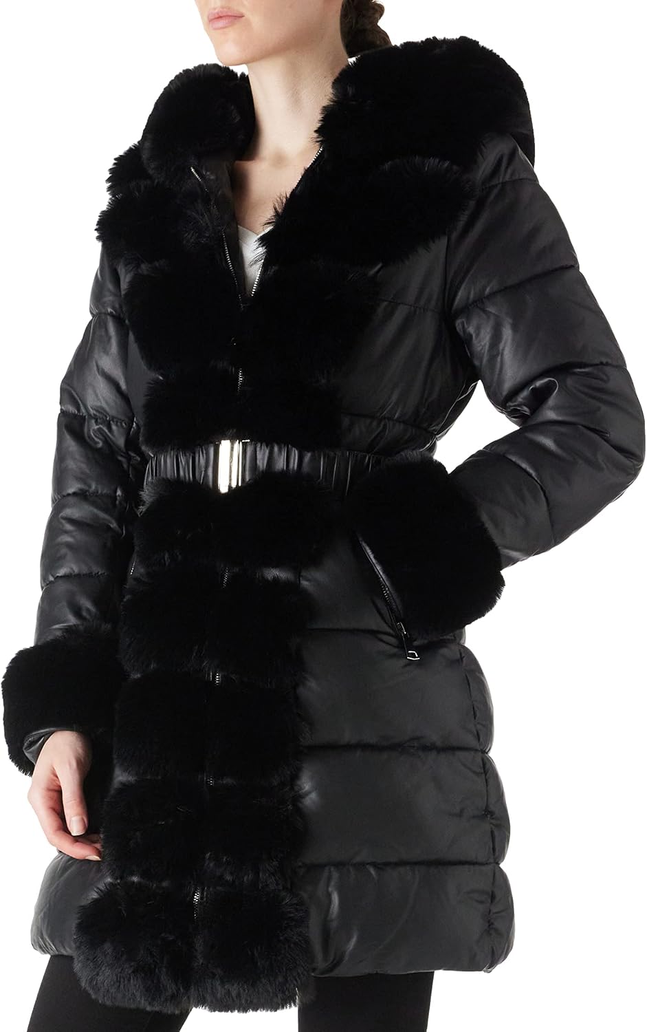 Thumbnail 1 de RISISSIDA Women Cold-resistant Winter Fur Lined Coat