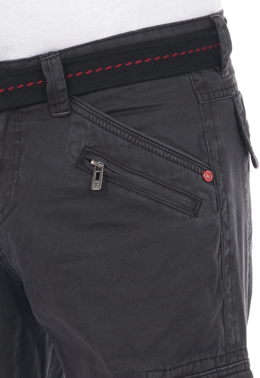 Thumbnail 3 de Timezone Cargohose Herren BenitoTZ mit Gürtel – Loose Fit aus 100% Baumwolle in Beige, Grau & Khaki