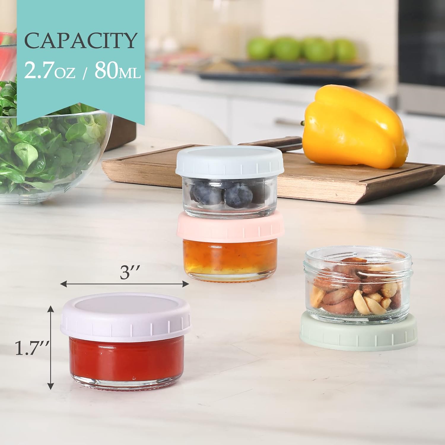 Thumbnail 1 de VITEVER Salad Dressing Container 2.7 oz 🥣