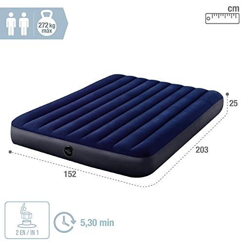 Thumbnail 3 de Intex Dura-Beam 64765 Camping-Luftbett für 2 Personen, 203 x 152 x 25 cm, Fiber-Tech