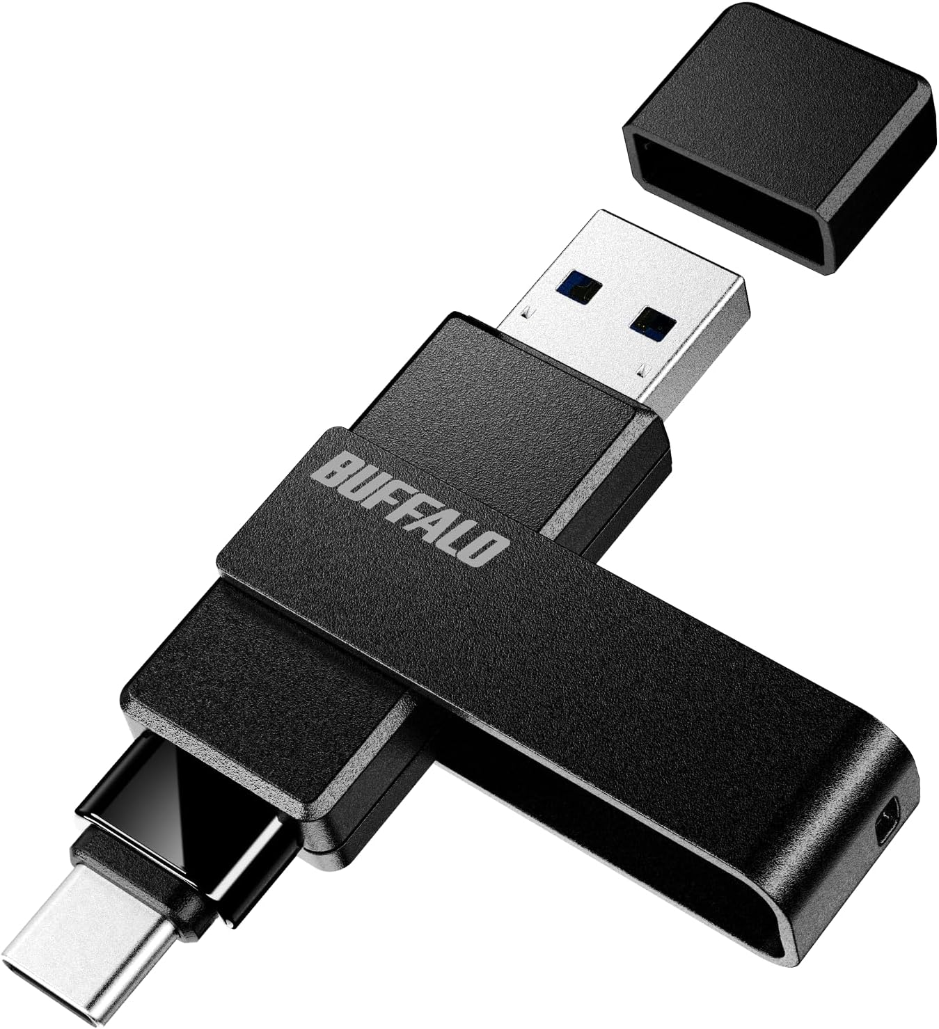 Detalle de バッファロー RUF3-ACR128G-B/N USBメモリー 128GB、Type-C・Type-A対応、USB 3.2 Gen 1