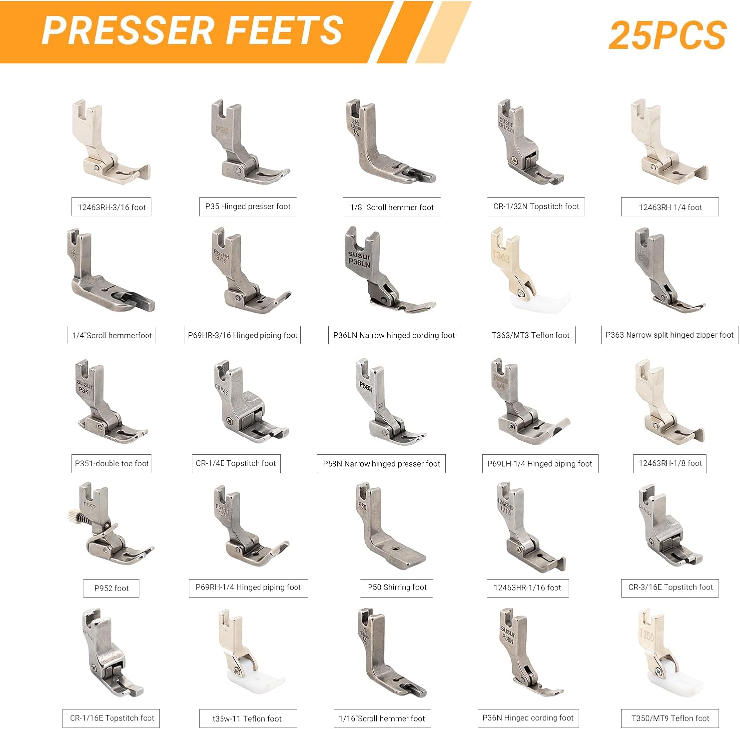 Thumbnail 1 de Pieds presseurs Juki pour machines DDL-5550 8500 8700 9000 ⚙