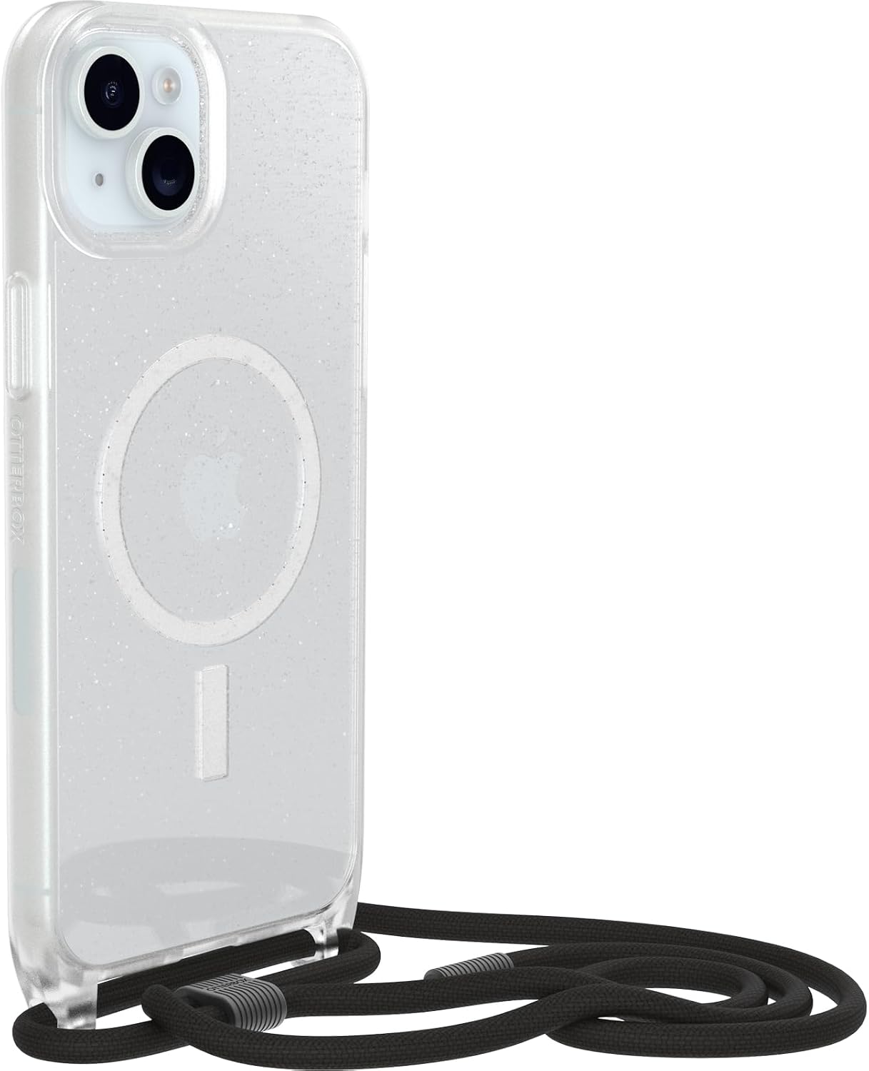 Detalle de OtterBox React Necklace avec MagSafe – coque ultra-mince pour iPhone 15 Plus / iPhone 14 Plus, cordon réglable Stardust