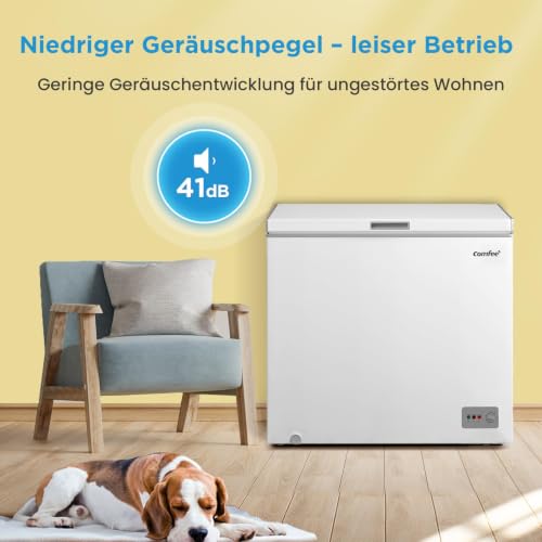 Detalle de Comfee 200L Gefriertruhe, Freistehend – effizient, leise und geräumig
