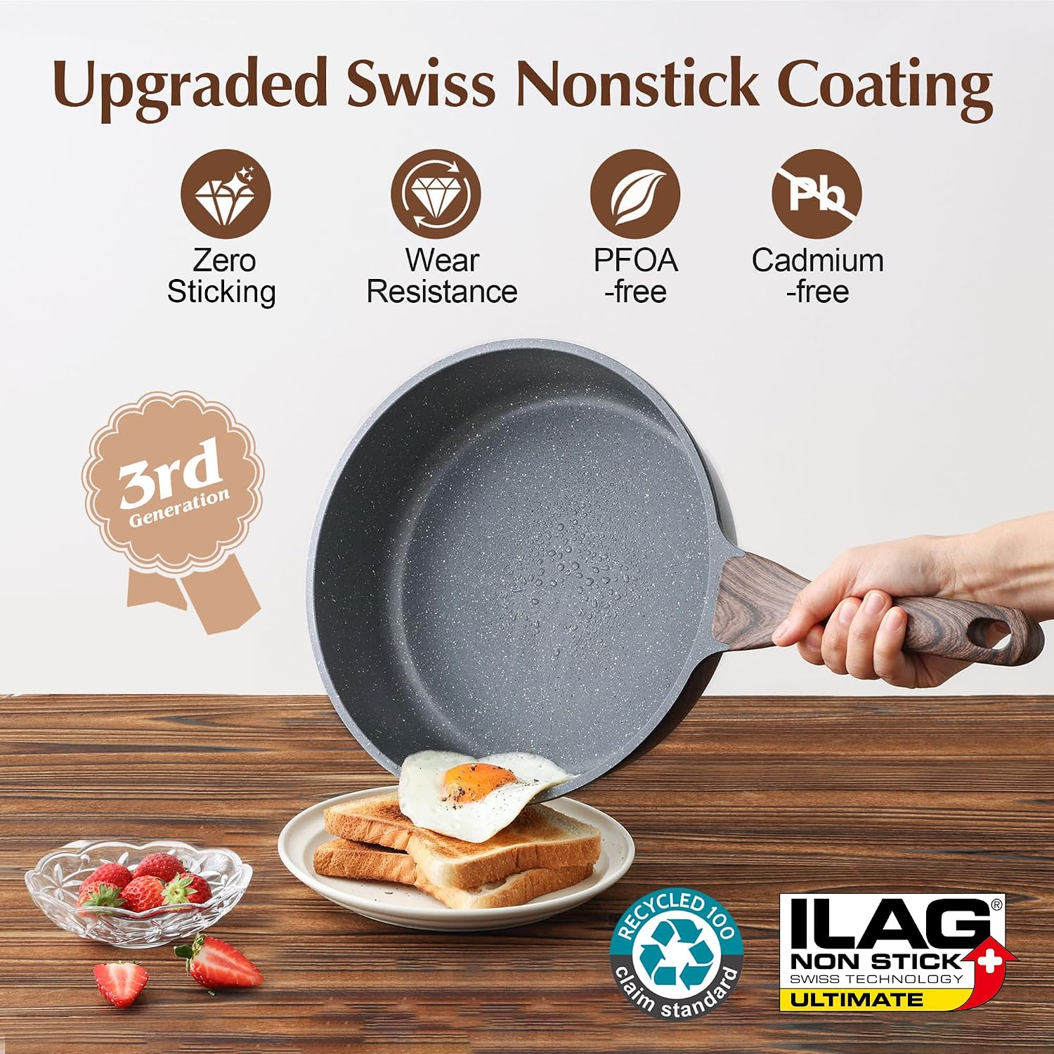 Thumbnail 2 de SENSARTE Nonstick Cookware Set 23-Piece