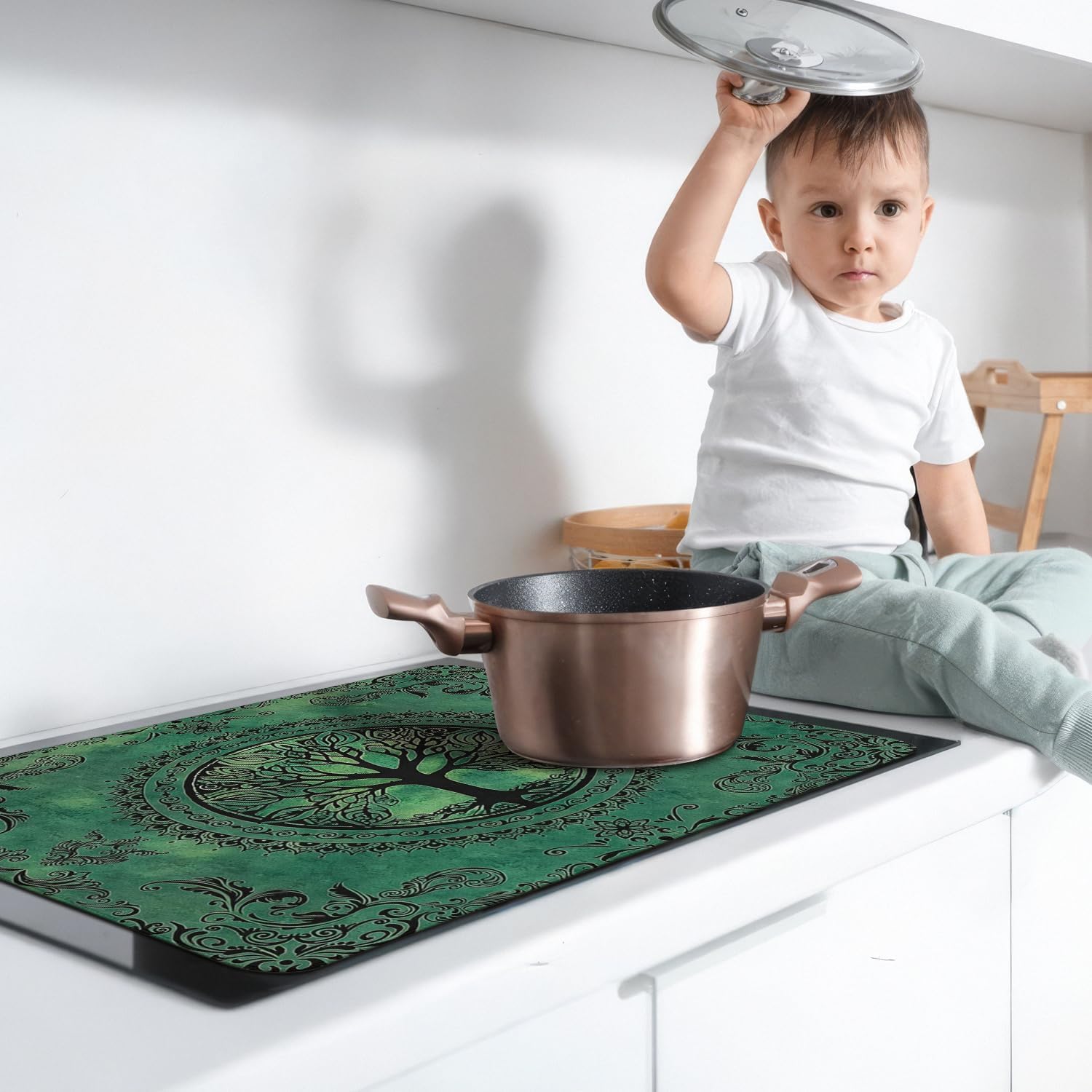 Detalle 2 de Tree of Life Stove Top Cover, 28" x 20