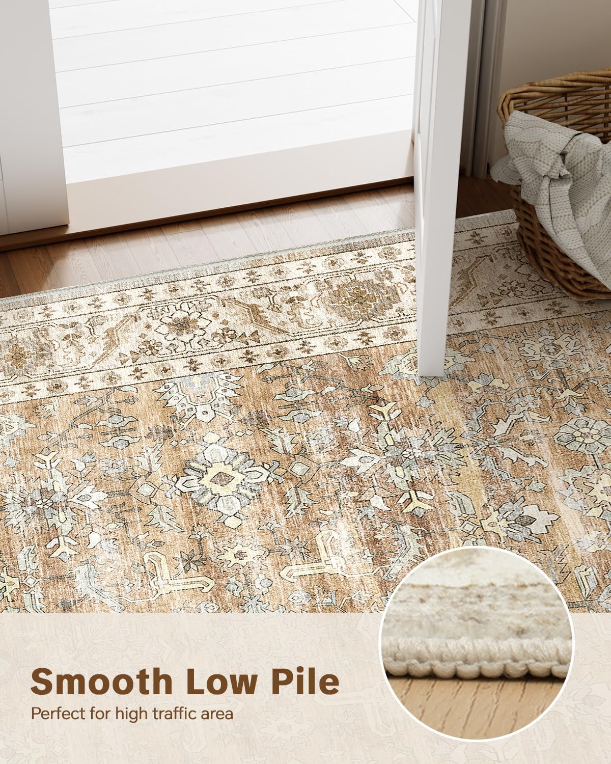 Thumbnail 4 de HOMFINE Alfombra Vintage 200x300 cm