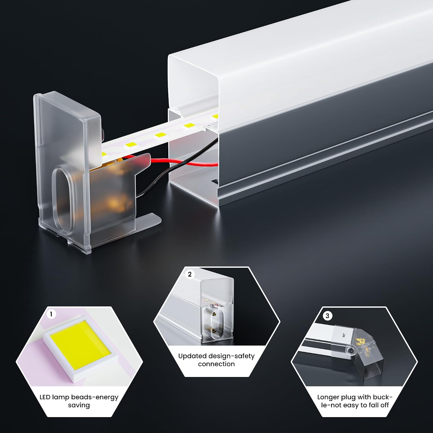 Detalle de Lphianx Hexagon LED Garage Lights 25 Pack