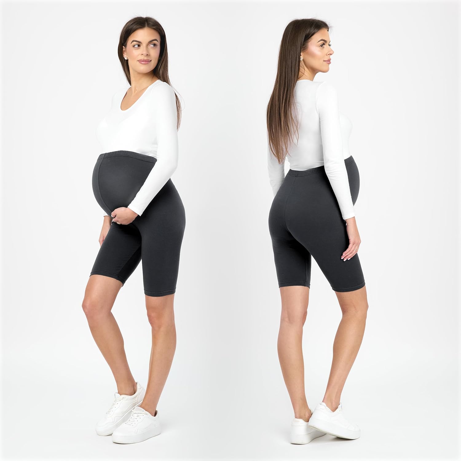Thumbnail 1 de Be Mammy BE20-228 Leggings premaman corti