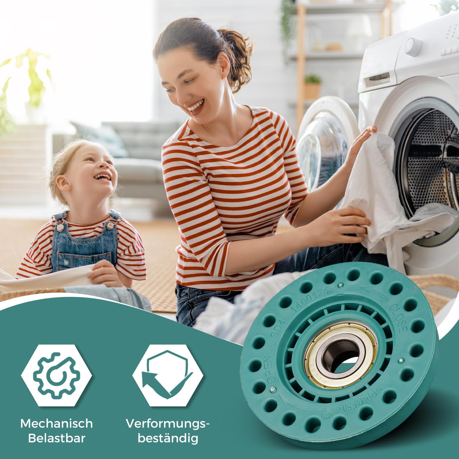 Detalle de Right Trommellagerführung – Lagerung rechts für Waschmaschinen Electrolux, AEG, Zanker, Zanussi (4055070744)