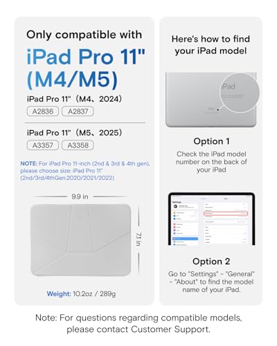 Thumbnail 1 de MOFT Dynamic Folio Case Stand for iPad Pro 11 inch (M5 2025 / M4 2024) – Jet Black