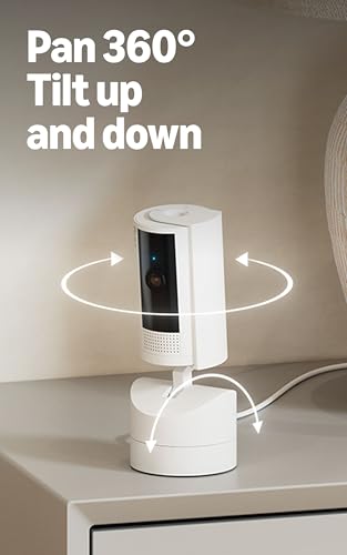 Detalle de Ring Pan-Tilt Indoor Cam (Newest Model): 360° HD Security with Two-Way Talk