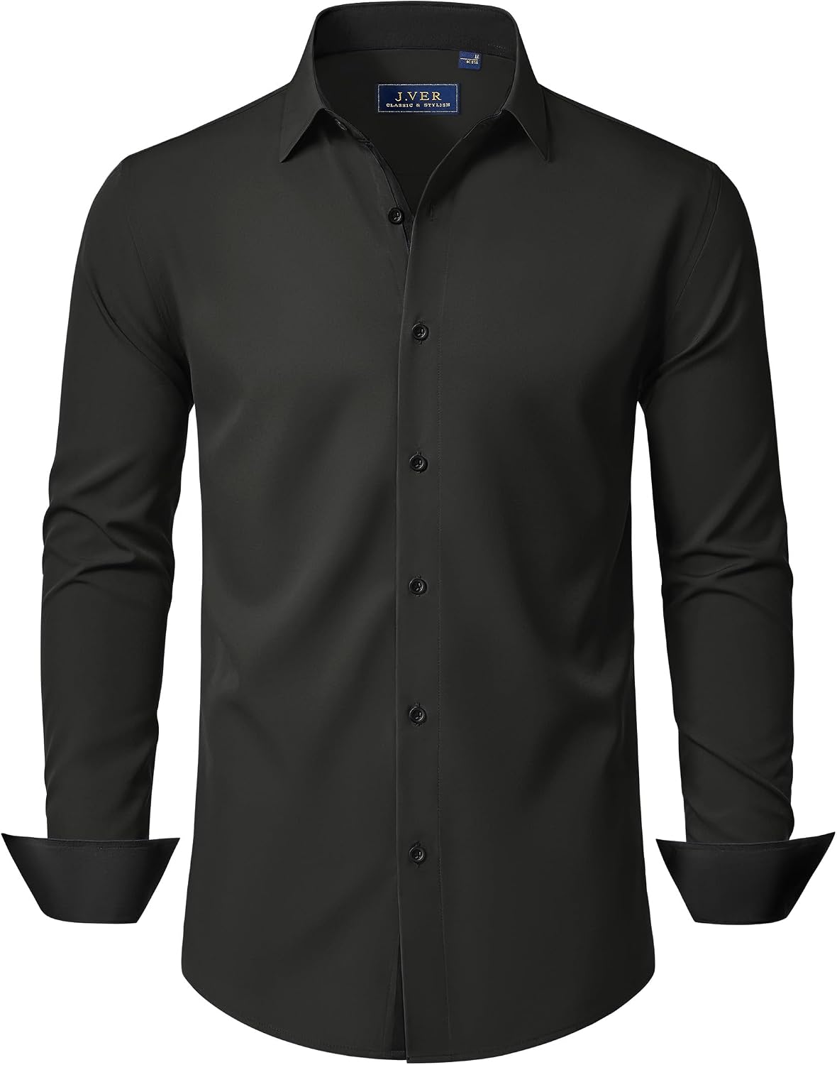 Detalle de J.VER slim fit dress shirts with stretch