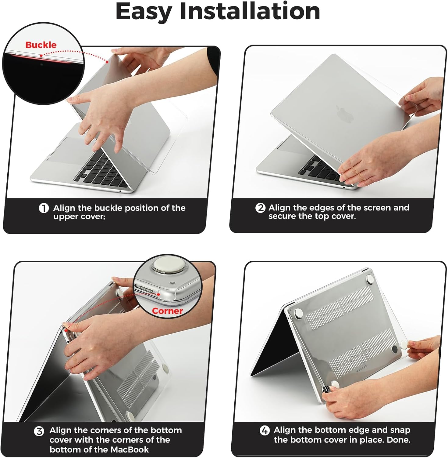 Thumbnail 5 de EooCoo MacBook Air 13.6" Clear Hard Shell
